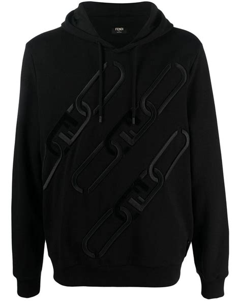 fendi leather hoodie|farfetch Fendi hoodie.